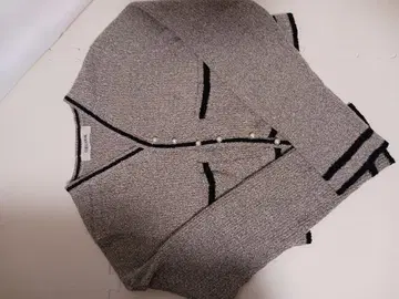 코코딜 긴팔 가디건 탱크탑 그레이 블랙 사이즈 2