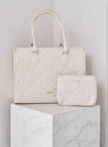 로제 뮤즈 퀼팅 빅 토트 로제 뮤즈