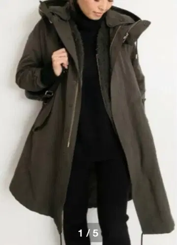 THERERACS 라이너 베스트 부착 모즈 코트