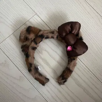 유니버셜 키티 레오파드 무늬 머리띠