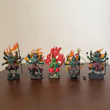 오대명왕 5체 세트 카바야 세계의 신화 제2집 불교 신화편