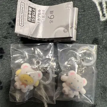 산리오 메지루시 액세서리 후와후와 스노우 폼폼푸딩, 시나몬 롤