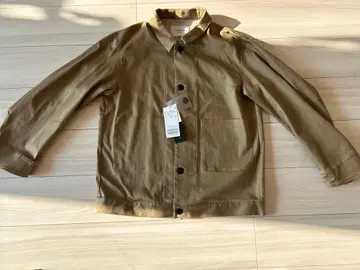 새상품 더블 페이스 치비 옷깃 블루종 브라운 M 조인트 웍스