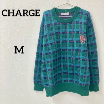 CHARGE 울 니트 스웨터 올 패턴