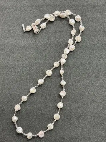 펄 롱 목걸이 SV925 각인 실버925 MJC