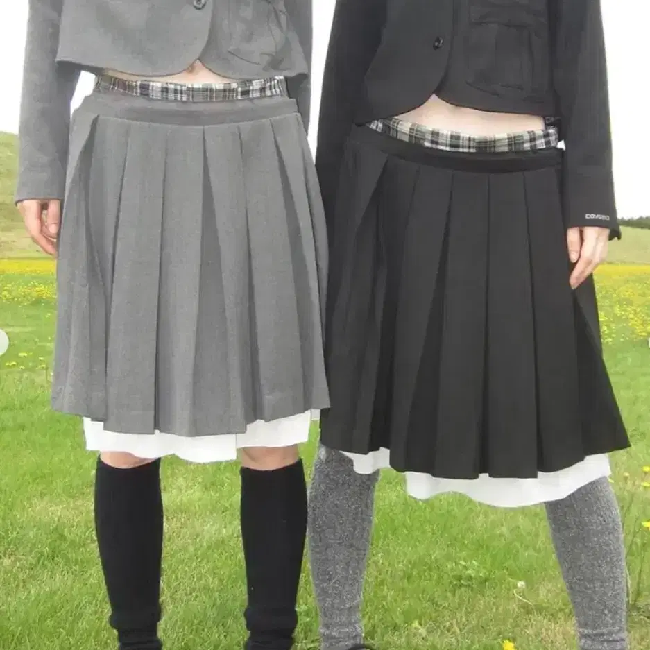 COYSEIO | 코이세이오 KOISEIO WAIST PANEL SKIRT CHARCOAL #코이세