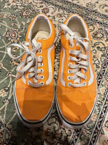 VANS 오렌지 스니커즈 25.5cm