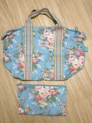 Cath Kidston 꽃무늬 보스턴 백 수납 파우치 포함
