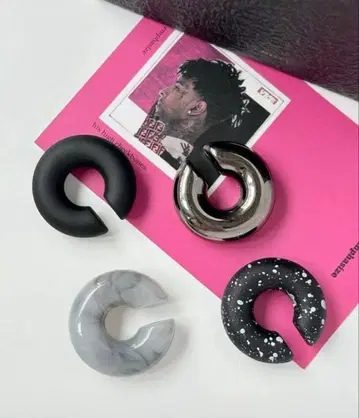 C형 이어커프 4개 세트 antiqua nikoand LEPSIM RNA