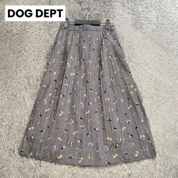 DOG DEPT 강아지 패턴 플리츠 스커트