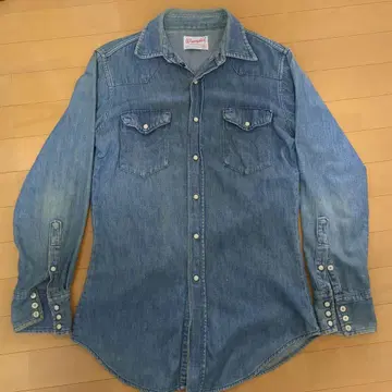 Wrangler 빈티지 데님 셔츠 15-33 선포라이즈