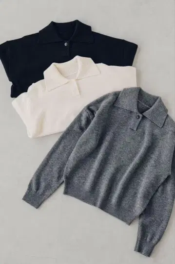 [ 북유럽 생활 잡화점 ] 니트 폴로 스웨터