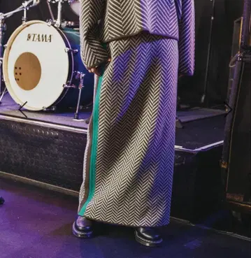 [MODE NORM CORE] 미니 페더 자카드 스커트 브라운 L