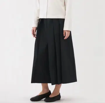 무인양품 하카마 팬츠 블랙 L 여성용