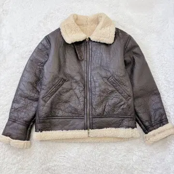 빈티지 플라이트 자켓 B-3 브라운 보아 자켓 L