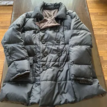 블랙 브라운 2가지 방법 착용 다운 자켓