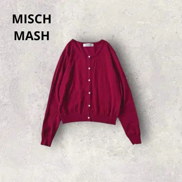 미슈마슈 니트 가디건 비쥬 버튼 긴팔 티셔츠 겉옷