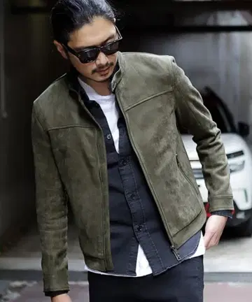 RATTLE TRAP 올리브 그린 스웨이드 싱글 라이더