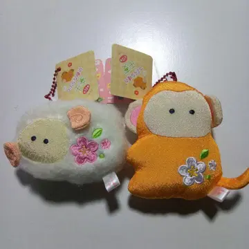 동그란 눈의 십이지 간지 원숭이 (신) 양 (미) 마스코트