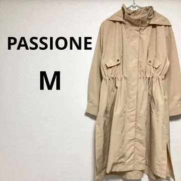 파시오네 여성용 롱 점퍼 블루종 베이지 어른스러운 세련됨 M