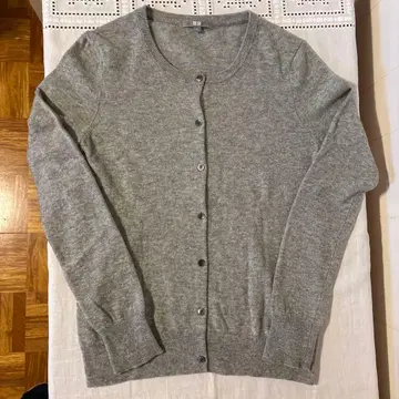 유니클로 캐시미어 여성용 L 그레이