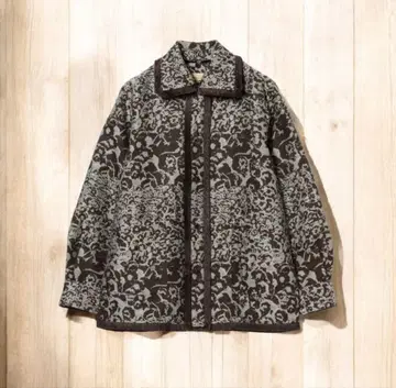 새상품 maturely 마추어리 플라워 자카드 프린지 자켓