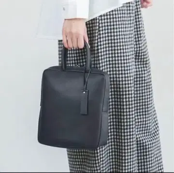 ANVOCOEUR 앙부쿨 그랑빌 핸드백 가죽 블랙