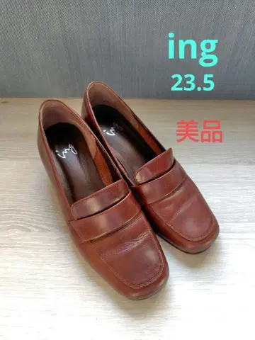 새상품급 ing 천연 가죽 펌프스 로퍼