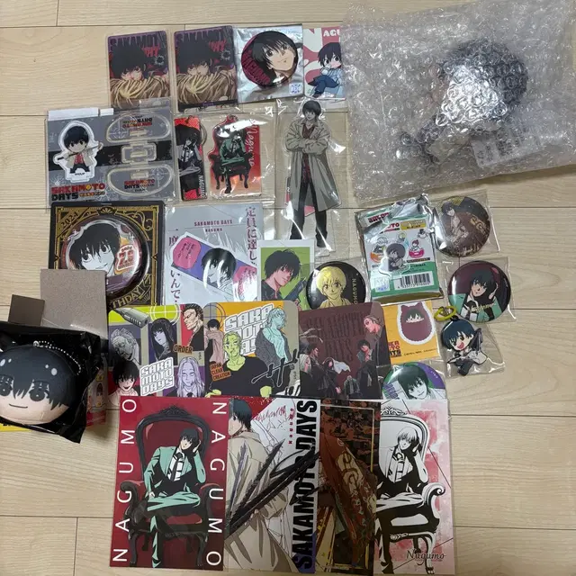 사카모토데이즈 사카데이 나구모 요이치 아크릴 스탠드 만쥬 캔뱃지 치비누이