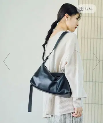 LEPSIM 인조 가죽 스퀘어 숄더