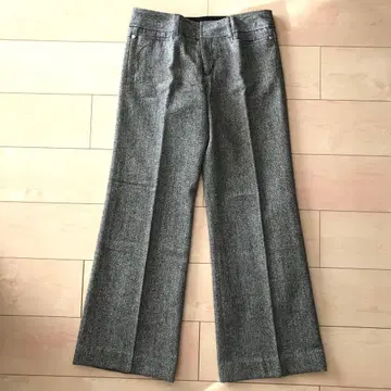 그레이 와이드 팬츠 스트레이트 팬츠 크리스마스 이벤트 팬츠 여성용