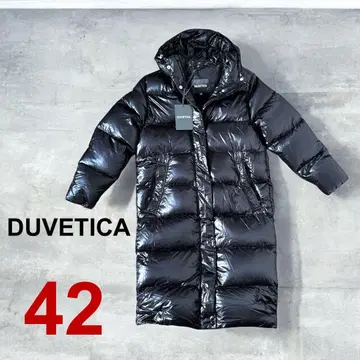 [ 새상품 ] DUVETICA 블랙 다운 자켓 42 후드 부착