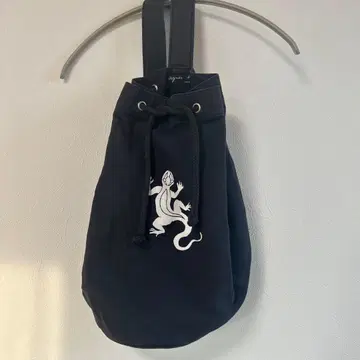 agnes b. 가죽 복조리 백 90s 빈티지 레어 블랙 프랑스제