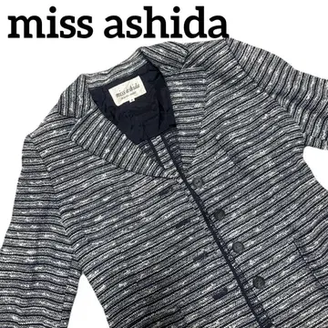 새상품급 missashida 미스아시다 트위드 자켓 포켓 화이트 블랙 9