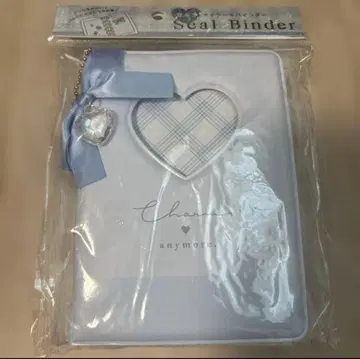 씰 바인더 하트형 스카이블루