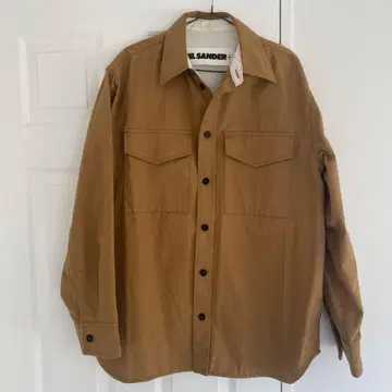 질샌더+ 브라운 버튼 셔츠
