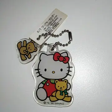 키티 클리어 키링 레트로 1996 일본제