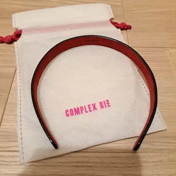 DOUBLECODE by Complex Biz 천연 가죽 머리띠 블랙