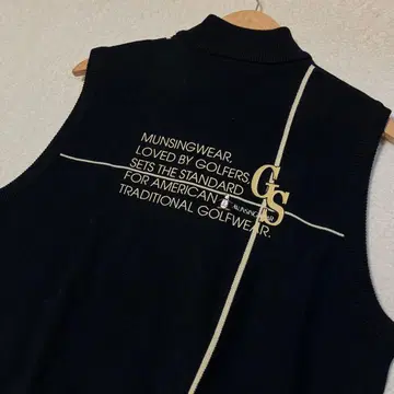 Munsingwear 골프 하프 지퍼 니트 베스트 [일본제] 새상품급