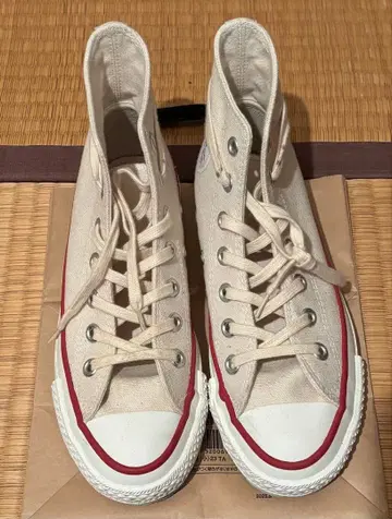 Converse All Star 아이보리 하이컷 스니커즈