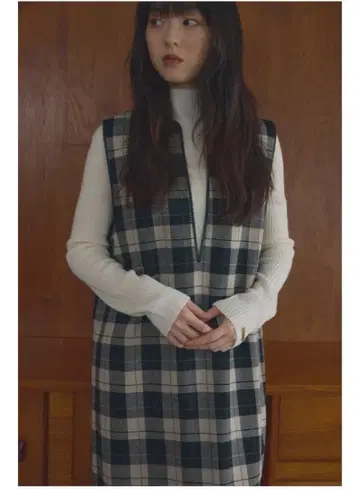 Alumu 체크 원피스 [미사용 새상품]