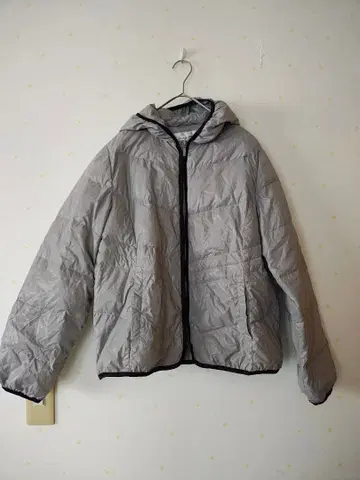 Fairy Moon 후드 부착 그레이 다운 자켓