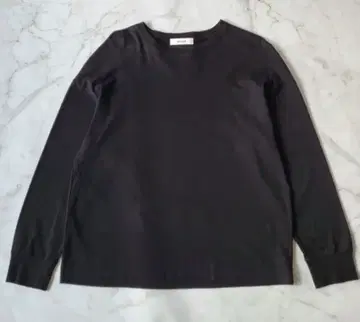 ebure 에브르 소프트 코튼 티셔츠 상의 블랙 긴팔 38