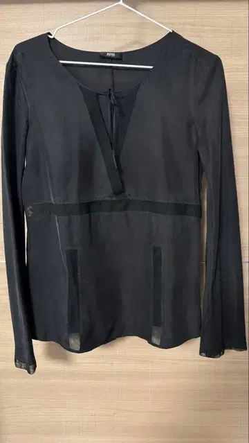 BOSS 보스 실크 100 여성용 블라우스 블랙