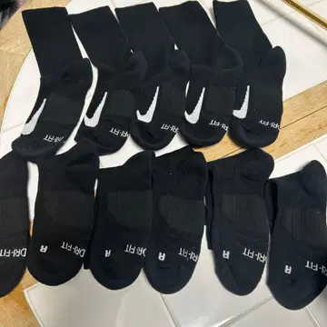 나이키 드라이핏 블랙 삭스 M/L 5족 세트