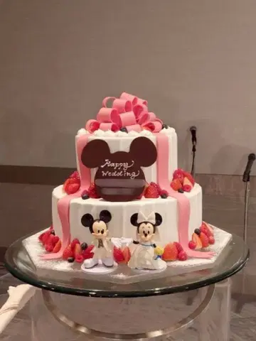 웨딩 케이크 토퍼 미키 미니 디즈니