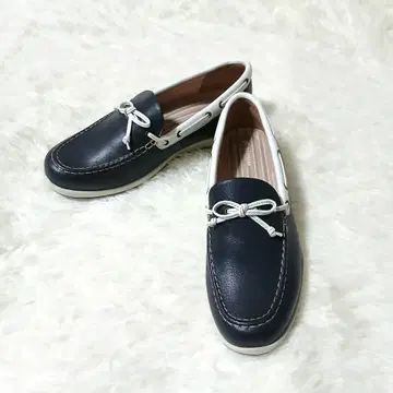 [ 컨디션 최상 ] MOONSTAR 네이비 모카신 데크 슈즈 23cm