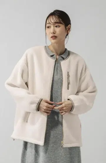 리버서블 보아 블루종