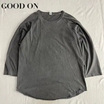 good on 7부 소매 T셔츠 L 블랙 래글런 슬리브 good on