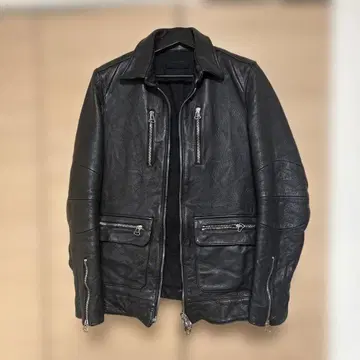 junhashimoto 블랙 가죽 자켓